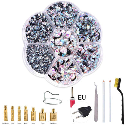 Fast Heated! EU/US Plug White Hotfix Rhinestone Applicator Pink Iron-on Hot Fix Rhinestone Applicator Wand Heat-fix Tool  Y2852