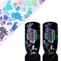 Aurora Chrome Nail Foil Mirror Effect Nail Pigment Irridescent Glitter Heart Marble Foil Sticker Decoration Manicure Wraps