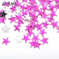 JUNAO 100pcs 10mm Crystal AB Star Decoration Rhinestone Stickers Flatback Stones Applique Non Hot Fix Strass For Clothes Crafts