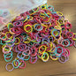 200PCS Colorful Small 2CM Baby Girls Hair Bands Elastic Rubber Bands Kid Hair Ties Ponytail Holder Headbands Hair Accessories