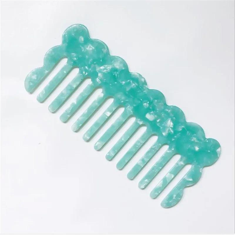 Korean Fashion Acetate  Anti-static Massage Hair Combs Colorful Hairdressing Comb Hair Brush For Women Girls Hair Styling Tool