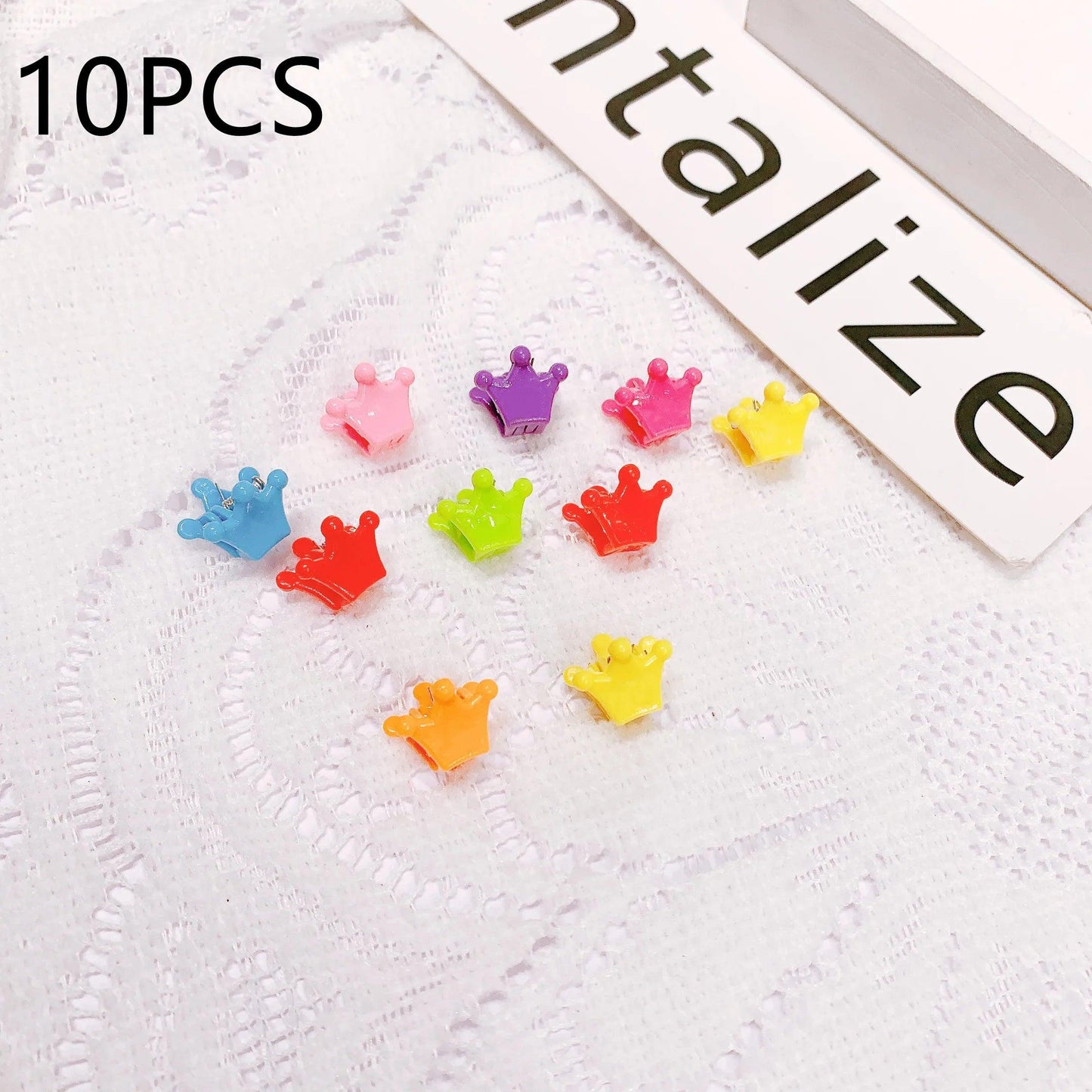 30/50PCS Set Girls Cartoon  Colorful Flower Mini Hair Claws Kids Sweet Hairpins Children Fashion Hair Accessories Cute Hair Clip