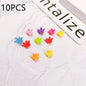 30/50PCS Set Girls Cartoon  Colorful Flower Mini Hair Claws Kids Sweet Hairpins Children Fashion Hair Accessories Cute Hair Clip