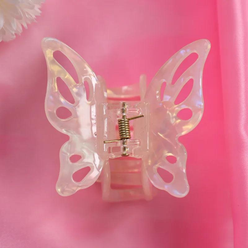 Fashion Hair Clips for Girls Hair Claw Elegant Colorful Butterfly Shape Acetate Hair Clip Women Crab Hair Clip Hair Accessories