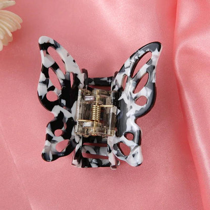 Fashion Hair Clips for Girls Hair Claw Elegant Colorful Butterfly Shape Acetate Hair Clip Women Crab Hair Clip Hair Accessories