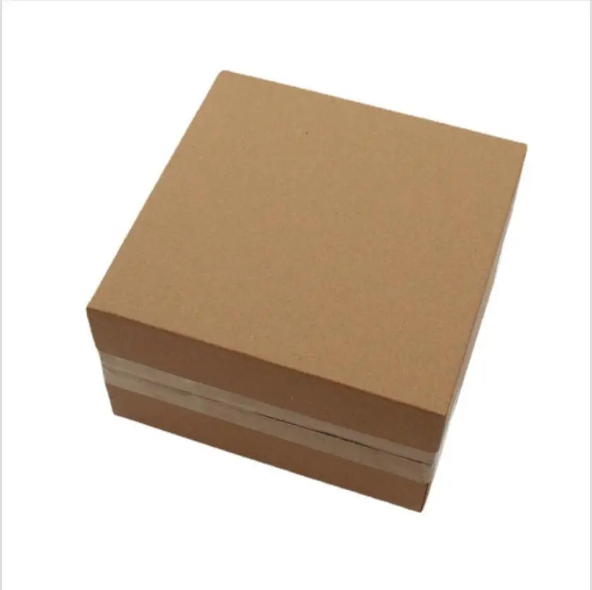 10pcs Thicken Natural Brown Kraft Paper Box Cajas de Carton Mailer Shipping Packaging Boxes