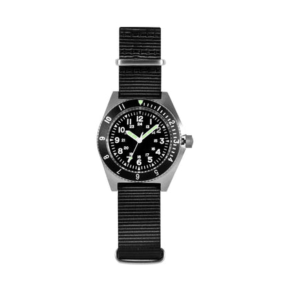 QM "Vietnam" / Platoon US Special Forces UDT Military Men's 300M Diver Super Light C3 Army SM8019BA Without logo Swimming  Watch