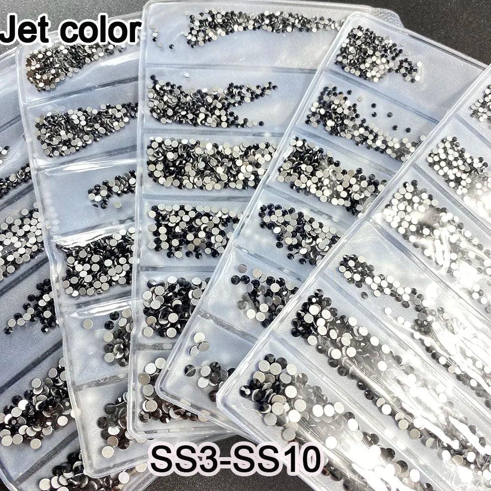 YanRuo Crystal Flatback Glass Strass Diamond Design Mini Glitter Rhinestone Manicure Beauty Accessories Decorations For Nail Art