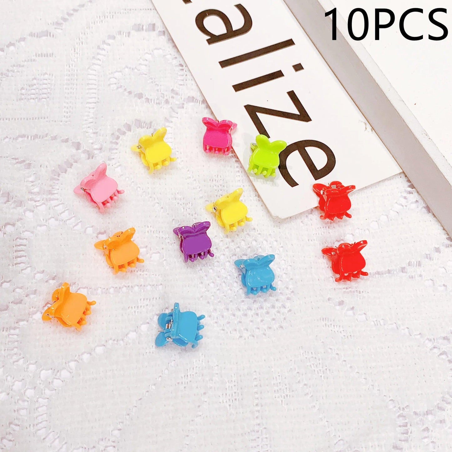 30/50PCS Set Girls Cartoon  Colorful Flower Mini Hair Claws Kids Sweet Hairpins Children Fashion Hair Accessories Cute Hair Clip