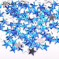 JUNAO 100pcs 10mm Crystal AB Star Decoration Rhinestone Stickers Flatback Stones Applique Non Hot Fix Strass For Clothes Crafts