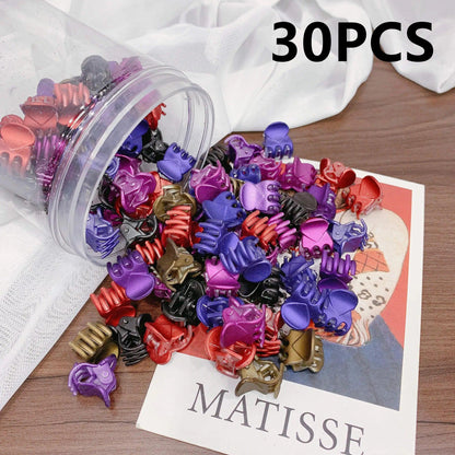 30/50PCS Women Girl Mini Hair Claws Small Hair Claws Kids Sweet Hairpins Hair Clips Fashion Matte Headbands Hair Accessories