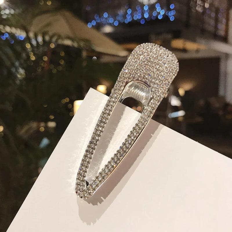 New Fashion Women Hair Clips Crystal  Hairpins For Girls Barrettes  Rhinestone Luxury Diamond Duck Clip Women Hair Accessories