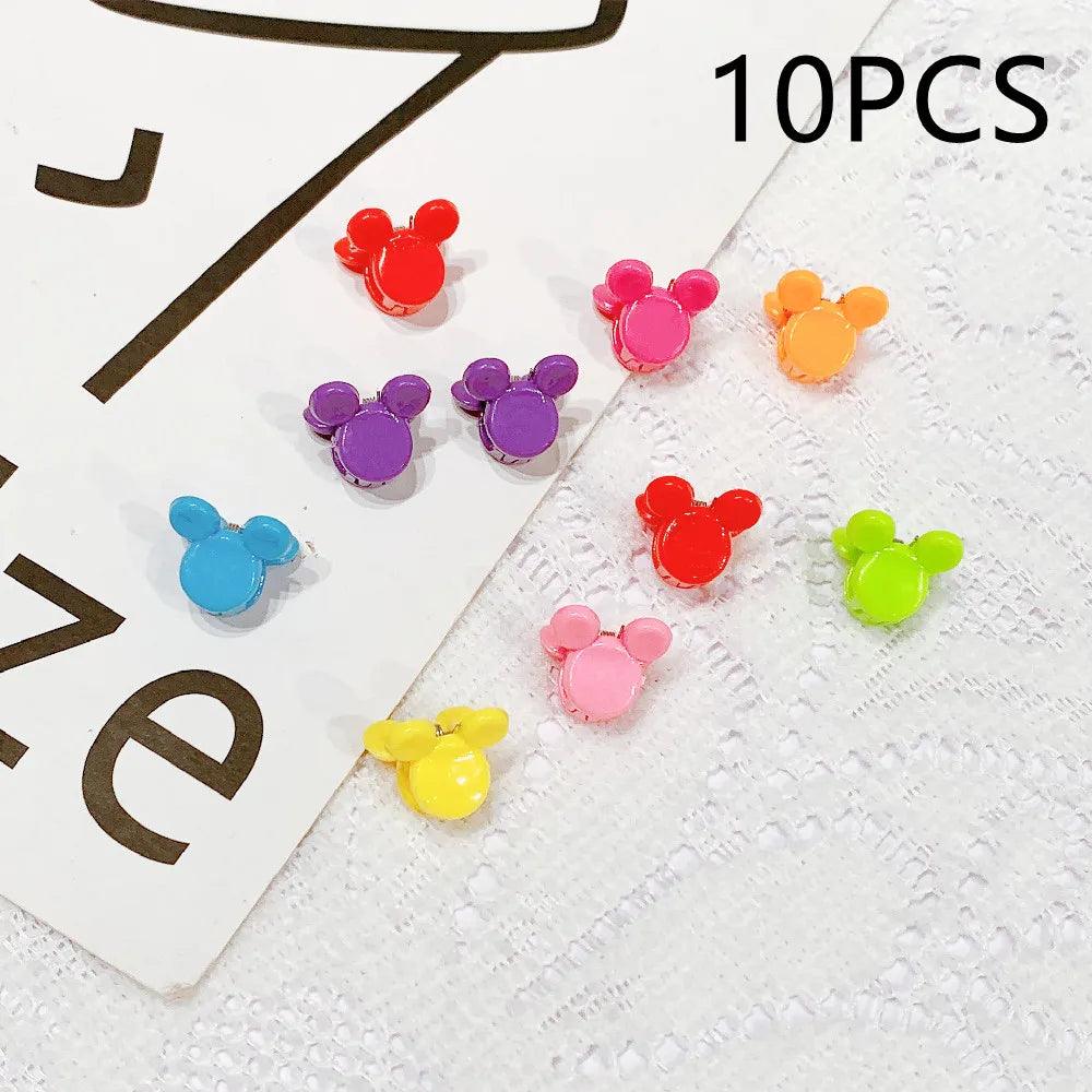 30/50PCS Set Girls Cartoon  Colorful Flower Mini Hair Claws Kids Sweet Hairpins Children Fashion Hair Accessories Cute Hair Clip