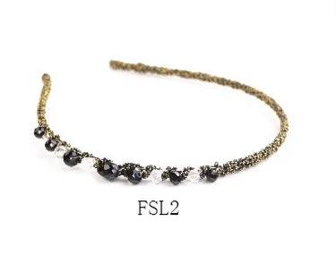 Women Shiny Luxury Rhinestone Hairbands Non-slip Bezel Colorful  Diamond Hair Hoop Hair Accessories for Women Crystal Headbands