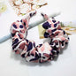 Lystrfac New Fashion Print Leopard Scrunchy Headband for Women Girls Trendy Pleated Hairband Female Headpieces Hair Accessories