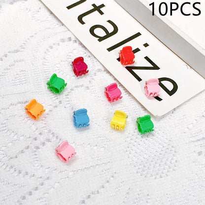 30/50PCS Set Girls Cartoon  Colorful Flower Mini Hair Claws Kids Sweet Hairpins Children Fashion Hair Accessories Cute Hair Clip