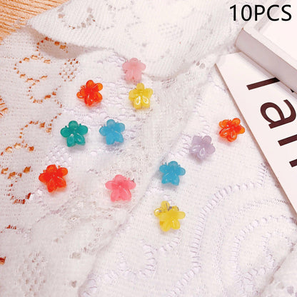 30/50PCS Set Girls Cartoon  Colorful Flower Mini Hair Claws Kids Sweet Hairpins Children Fashion Hair Accessories Cute Hair Clip