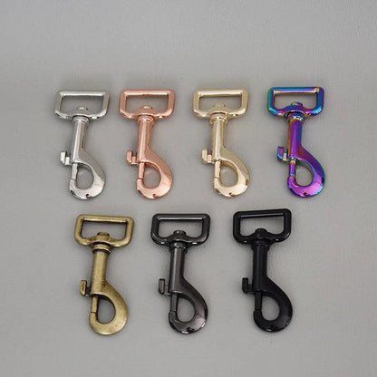 1 pcs Swivel Lobster Clasps Metal Dog Slasp Hook Buckle Durable Hardware For 25mm Webbing Zinc Alloy Diy Dog Leash Parts