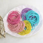 50/100PCS New Color Nylon Elastic Hair Tie 5CM Rubber Band for Women Men Thin Hairbands Ponytail Holder Hair Accessories