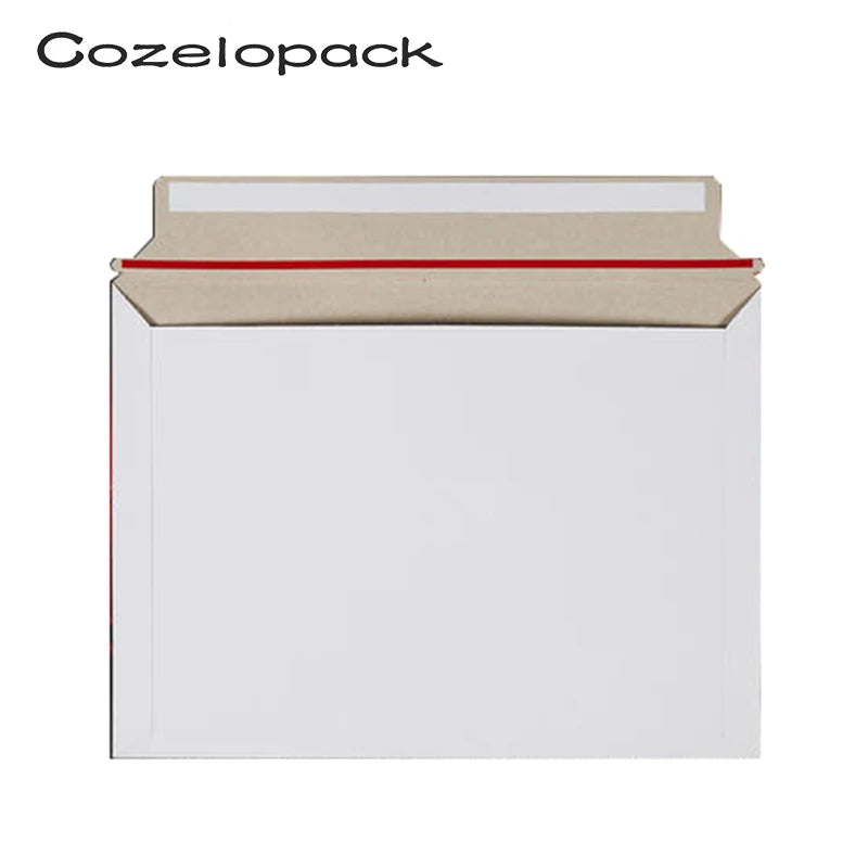 10PCS 250x160mm Mailjackets Rigid Mailers Self-Seal Stay Flat Photo Packaging Paperboard Envelopes ,Document Cardboard Mailers