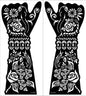 2 sheet Large Henna Hand Tattoo Stencils Women Girls Hand Finger Body Paint Henna Tattoo Templates Stencil DIY Indian Style