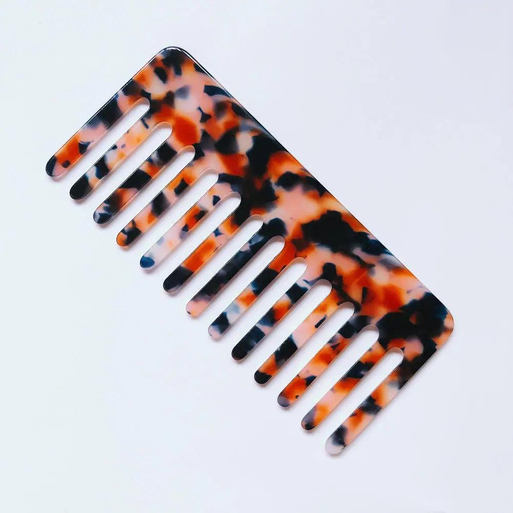 Korean Fashion Acetate  Anti-static Massage Hair Combs Colorful Hairdressing Comb Hair Brush For Women Girls Hair Styling Tool