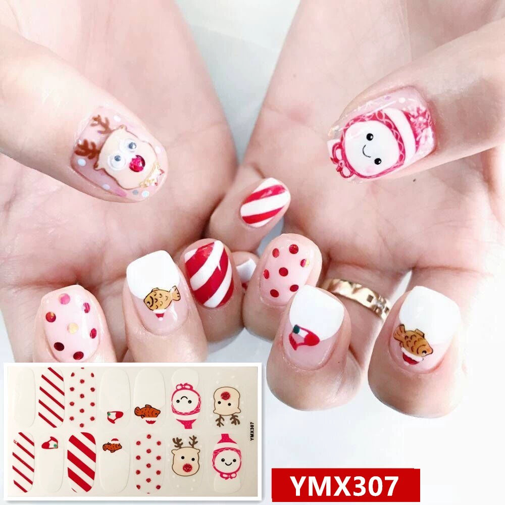 Christmas Fresh Korean Waterproof Manicure Stickers