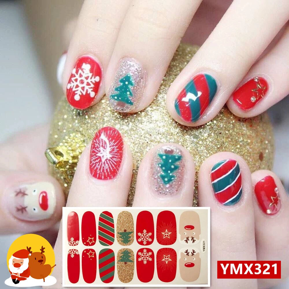 Christmas Fresh Korean Waterproof Manicure Stickers