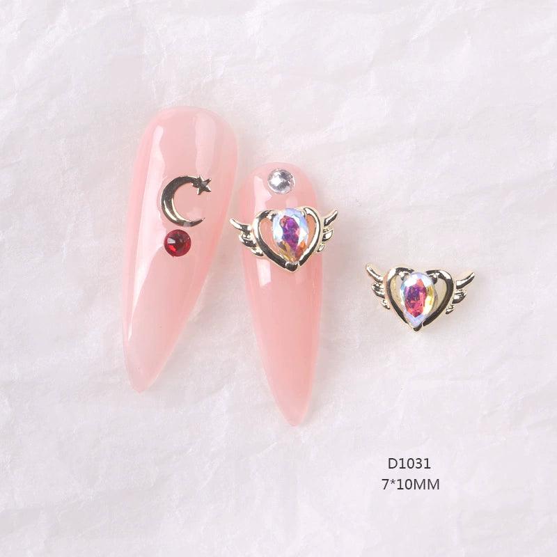 Internet Hot Alloy Decoration Beautiful Girl Heart-Shaped Diomand - HighGloss Shop