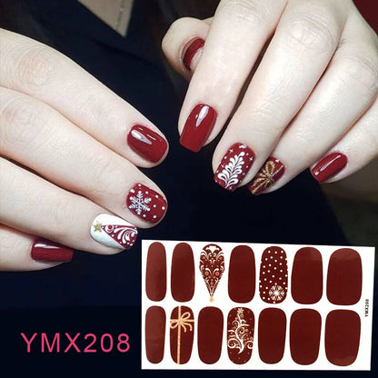 Christmas Fresh Korean Waterproof Manicure Stickers