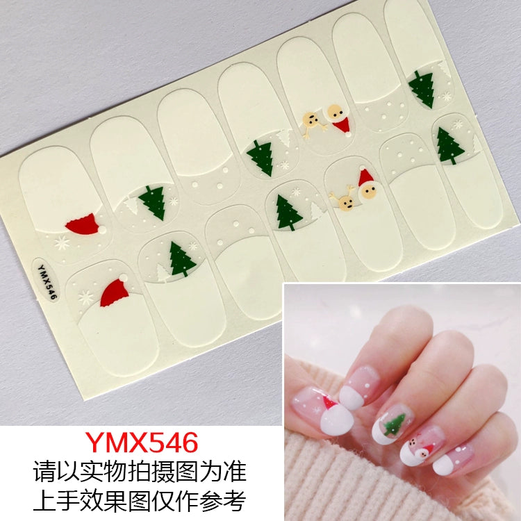 Christmas Fresh Korean Waterproof Manicure Stickers