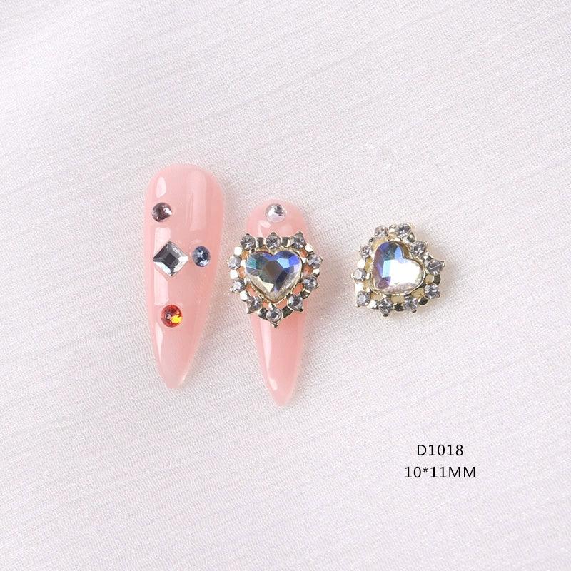 Internet Hot Alloy Decoration Beautiful Girl Heart-Shaped Diomand - HighGloss Shop