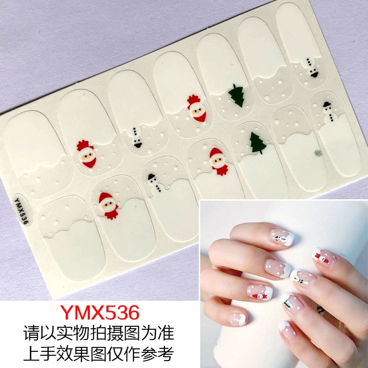 Christmas Fresh Korean Waterproof Manicure Stickers