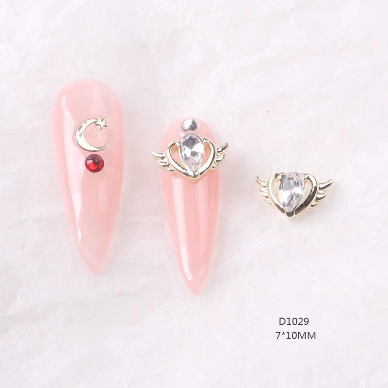 Internet Hot Alloy Decoration Beautiful Girl Heart-Shaped Diomand - HighGloss Shop