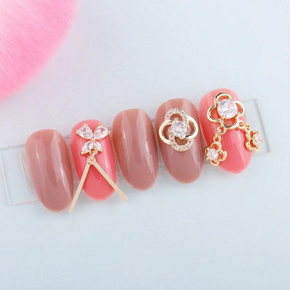 LZ Heart-Shaped Pendant Dolphin Douyin Online Influencer Nail Ornament