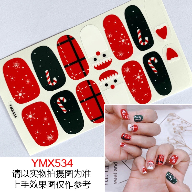 Christmas Fresh Korean Waterproof Manicure Stickers