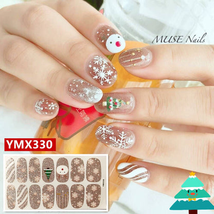 Christmas Fresh Korean Waterproof Manicure Stickers