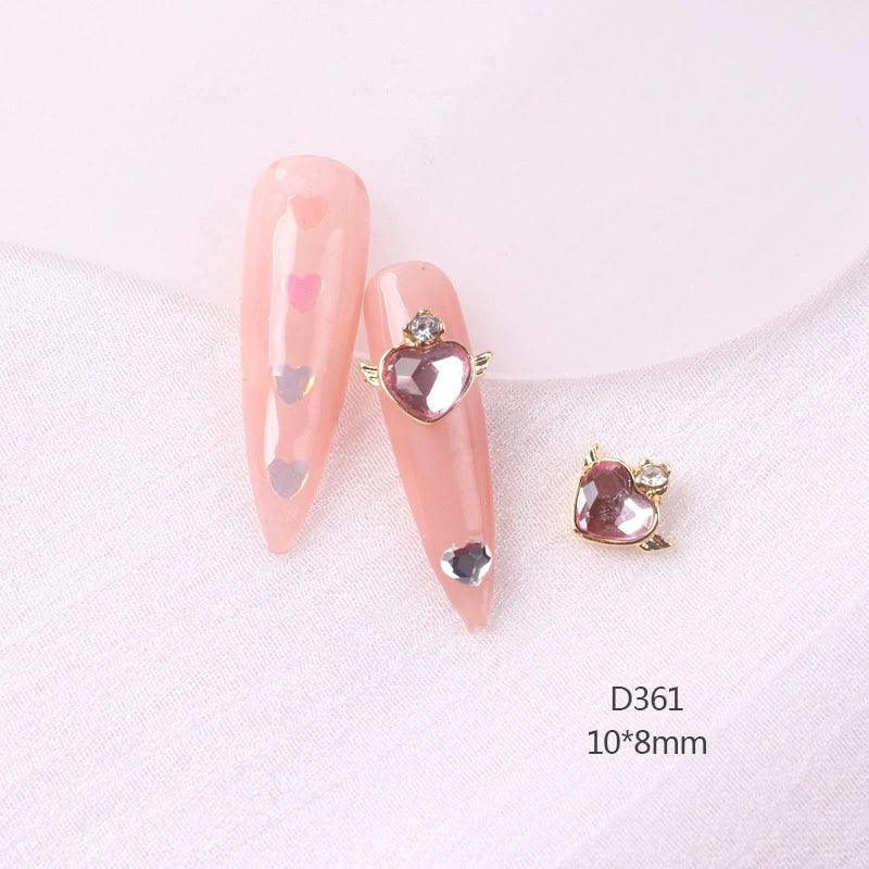 Internet Hot Alloy Decoration Beautiful Girl Heart-Shaped Diomand - HighGloss Shop