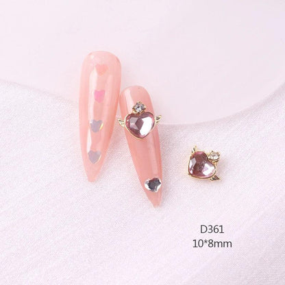 Internet Hot Alloy Decoration Beautiful Girl Heart-Shaped Diomand - HighGloss Shop