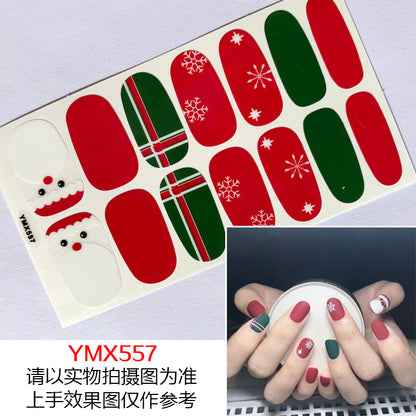 Christmas Fresh Korean Waterproof Manicure Stickers