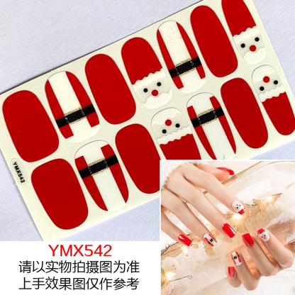 Christmas Fresh Korean Waterproof Manicure Stickers