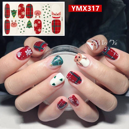 Christmas Fresh Korean Waterproof Manicure Stickers