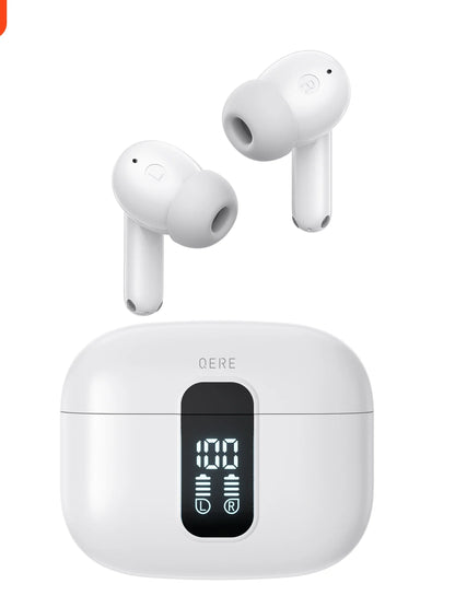 2024 New Arrival Bluetooth Headset Qere E50 TWS Digital Display in-Ear Wireless Bluetooth 5.3