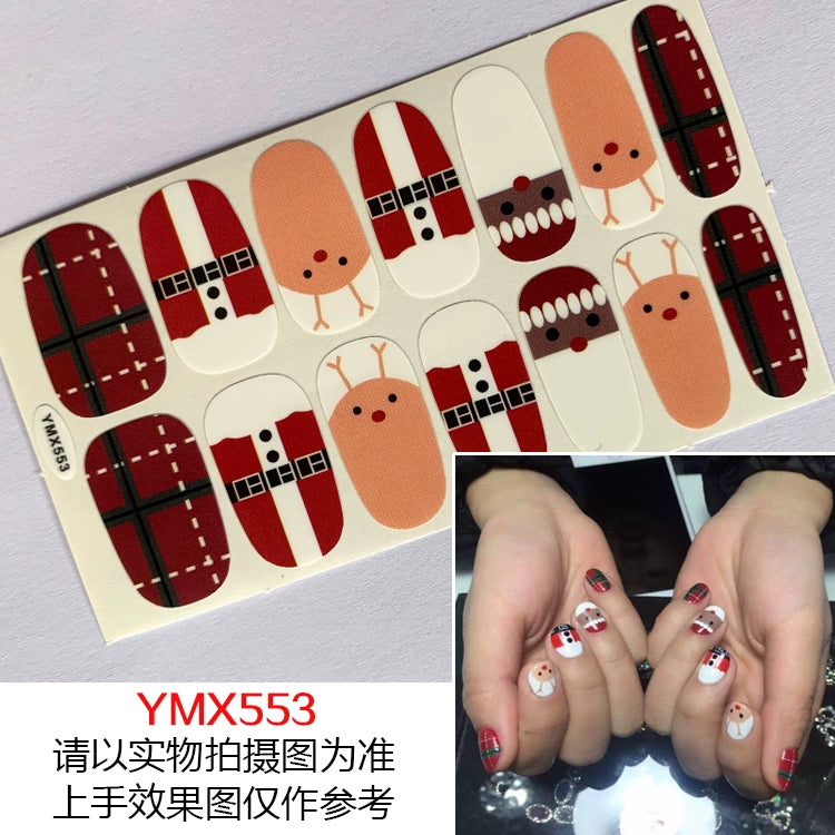 Christmas Fresh Korean Waterproof Manicure Stickers