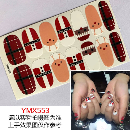 Christmas Fresh Korean Waterproof Manicure Stickers