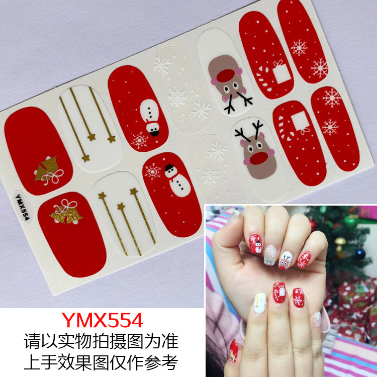 Christmas Fresh Korean Waterproof Manicure Stickers