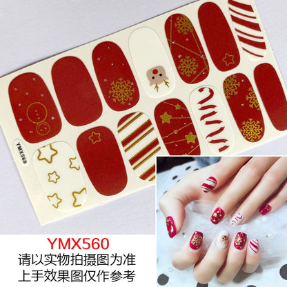 Christmas Fresh Korean Waterproof Manicure Stickers