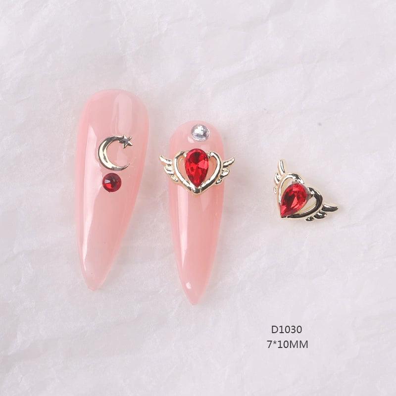 Internet Hot Alloy Decoration Beautiful Girl Heart-Shaped Diomand - HighGloss Shop