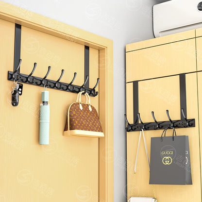 No Punch Hanger Wall Hanging Door Rear Hook Doorway Storage Clothes Hanging Rack Storage Fantastic Hallway Row Hook