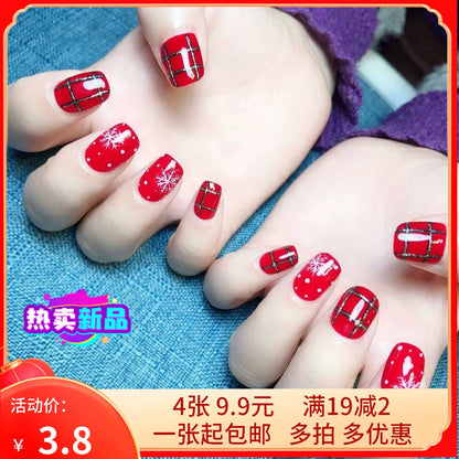 Christmas Fresh Korean Waterproof Manicure Stickers